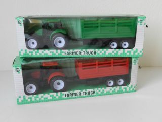Obrázek z Traktor s vlečkou na setrvačník 7x27x6cm 